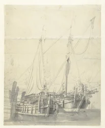 Deux bateaux de service