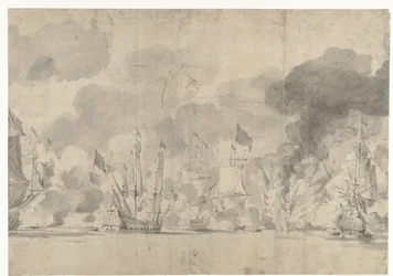Bataille navale de Lowestoft le 13 juin 1665