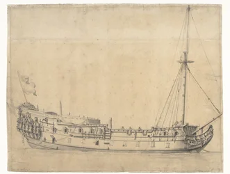 Le Loyal George, capturé après la bataille des Quatre Jours en juin 1666