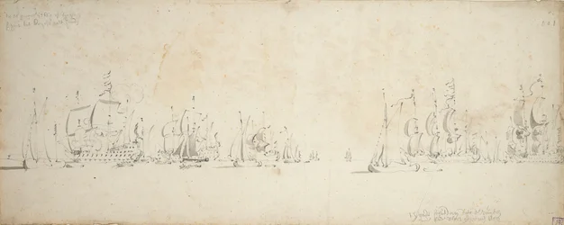 De Ruyter rejoignant la flotte de Tromp en mer du Nord, 8-18 août 1665