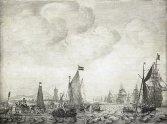 Navires marchands vers l