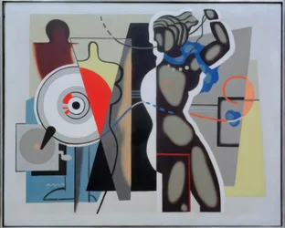 Femme levant le bras