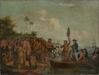 Débarquement du capitaine Cook à Middleburg, Îles Amies