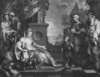 Moïse amené à la fille de Pharaon, vers 1752