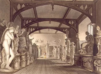 La galerie des statues, illustration de 
