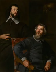 Portrait de deux messieurs, appelés Nicholas Stone et son fils