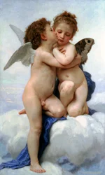 Cupidon et Psyché enfants, Le premier baiser, 1890