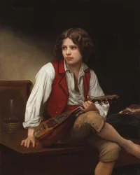 Italien avec une mandoline