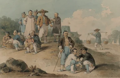 Un groupe de Chinois regardant l