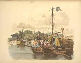 Un pêcheur et sa famille