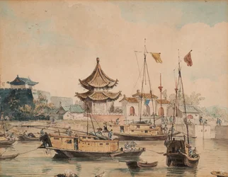 Scène chinoise (Temple et Shinsan)