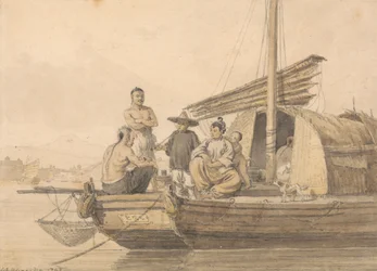 Pêcheurs sur une jonque