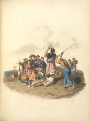 La punition de la bastonnade