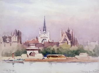 Temple depuis la rivière