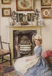 Noircissage de la grille de cheminée, 1907