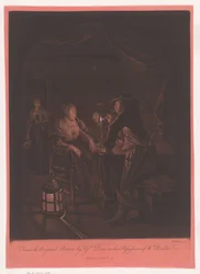Compagnie dans une taverne à la lumière des bougies
