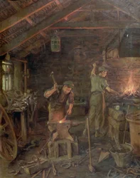Par le marteau et la main, tous les arts se tiennent (La Forge)