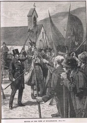 Rassemblement des Irlandais à Mullinahone, illustration de 