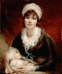 Lady Beechey et son bébé, c.1800