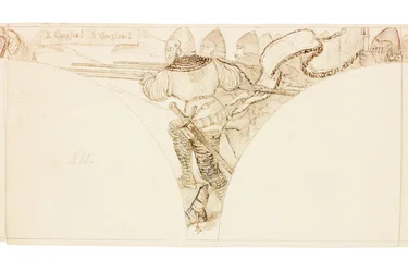 Esquisse pour une fresque à Wallington Hall