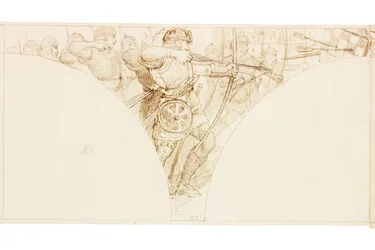 Esquisse pour une fresque à Wallington Hall