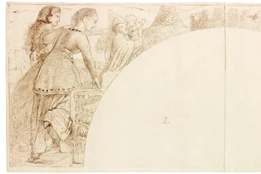 Esquisse pour une fresque à Wallington Hall