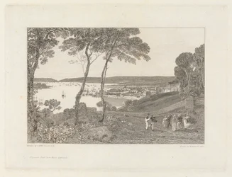 Dock de Plymouth depuis Mount Edgecumbe