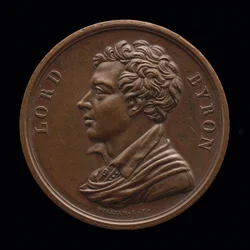 Lord Byron, 1788-1824, Poète [avers]