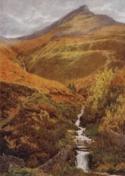 Le Nab et Golden Clough depuis Grindslow Dell, Edale