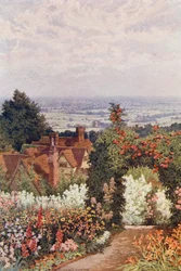 Le Weald depuis le jardin du docteur, Sutton Valence