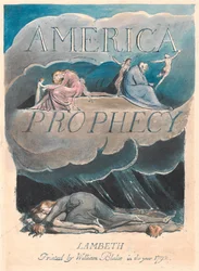Amérique. Une prophétie, Planche 2, Page de titre