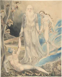 Ange de la présence divine conduisant Ève à Adam (La création d