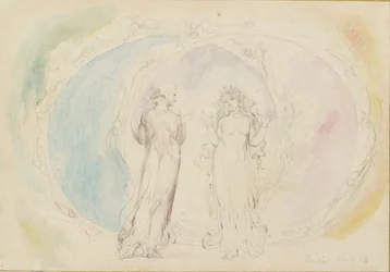 Béatrice et Dante dans les Gémeaux, au milieu des sphères de flammes, 1825-1827