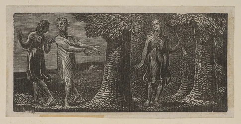 Colinet moqué par deux garçons, de Pastorals of Virgil de Thornton, 1821