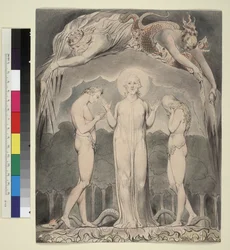 Illustration 10 du "Paradis perdu" de Milton : Le jugement d