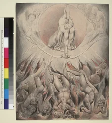 Illustration 7 du "Paradis perdu" de Milton : La déroute des anges rebelles