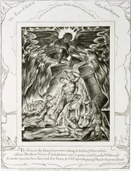 Les fils et les filles de Job accablés par Satan