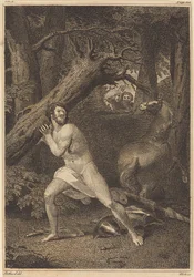 Orlando en Fureur Arrachant des Arbres
