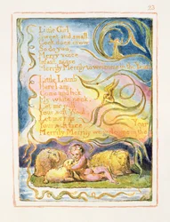 P.125-1950.pt23 Printemps (suite) : planche 23 de Songs of Innocence and of Experience (copie AA) c.1815-26