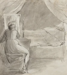 Le lit de la mort (recto)