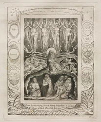 Le Livre de Job : Pl. 14, Quand les étoiles du matin chantaient ensemble, et que tous les / fils de Dieu poussaient des cris de joie