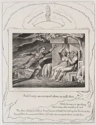 Le Livre de Job : Pl. 4, et je suis seul échappé pour te le dire, 1825
