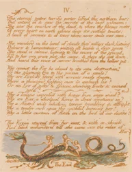 Le Livre de Thel, Planche 8, "IV. / Les portes éternelles..."