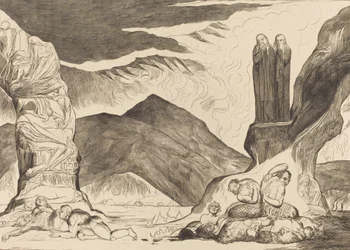Le Cercle des Falsificateurs: Dante et Virgile se Couvrant le Nez à cause de la Puanteur