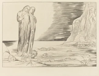 Le Cercle des Traîtres; le Pied de Dante Frappe Bocca degli Abbate