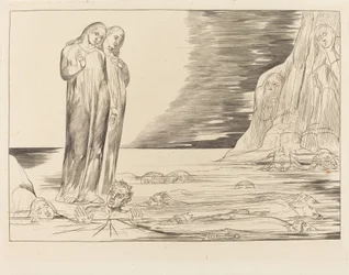 Le Cercle des Traîtres; Le Pied de Dante Frappant Bocca degli Abbate