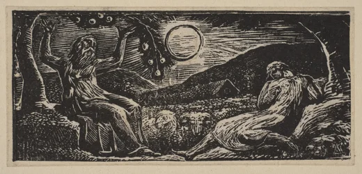 Thenot sous un arbre fruitier, des Pastorales de Virgile de Thornton, 1821