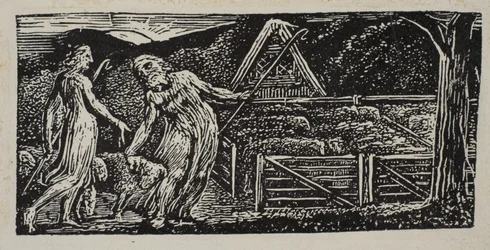 Thenot et Colinet mènent leurs troupeaux ensemble, de Pastorales de Virgile de Thornton, 1821