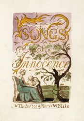 Page de titre, de "Songs of Innocence", 1789