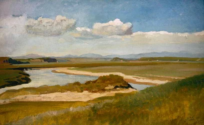 Vue du Tibre près de Rome